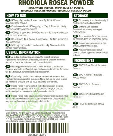 Rhodiola Rosea Powder - 250g (Quality Assured) - Pack of 1 - Buy Online on GoSupps.com