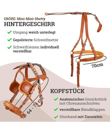 Esposita Professional Carriage Dishes for Shetty Pony & Horse | Mini to XL Cold Blood Routing - Light Brown - Buy Online on GoSupps.com