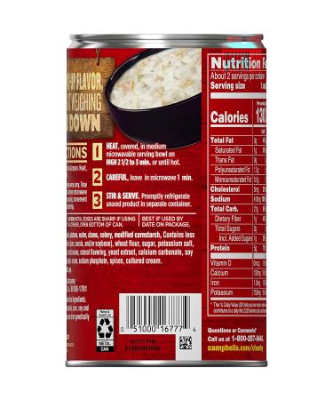 Campbell's Chunky Healthy Request New England Clam Chowder 18.8oz Can (Case of 12) - Buy Online on GoSupps.com