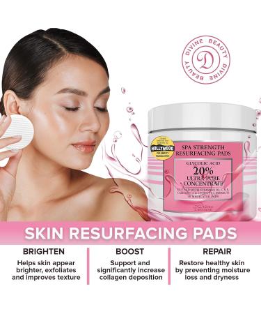 Anti Aging Skin Care Set: Glycolic Acid Peel 40% + Resurfacing Pads & pH Spray - Reduce Wrinkles & Acne Scarring for Clear Skin - Buy Online on GoSupps.com