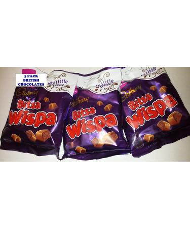 Cadbury Dairy Milk British Chocolates - 3 Pack Bitsa Wispa 80 gms Snack pouch