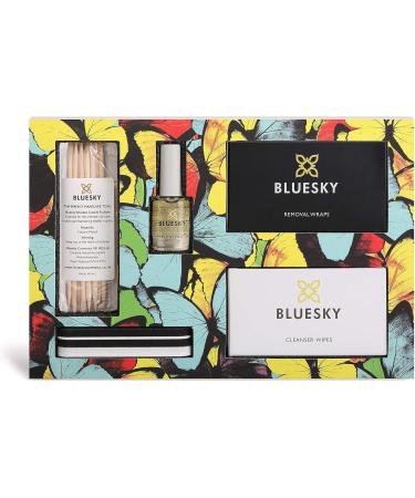 BLUESKY Gel Nail Polish Remover Kit Remove and Revive Set 20 Acetone Remover Wraps 20 Cleanser Wipes 10 Cuticle Pushers Cuticle Oil Nail File & Buffer - Buy Online on GoSupps.com