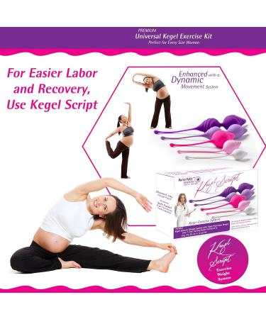 Nurse Hatty Kegel Exercise Weight System – 5 Progressive Weights for XS-XL | Pelvic Floor & Bladder Control | eBook Included | Pearl Pink Rose Violet Royal Purple - Buy Online on GoSupps.com