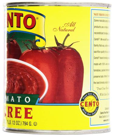 Cento Tomato Puree 28 oz - Rich and Smooth Tomato Base for Delicious Recipes - Buy Online on GoSupps.com