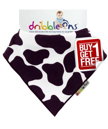 Dribble Ons (0-24 Months Cow Print