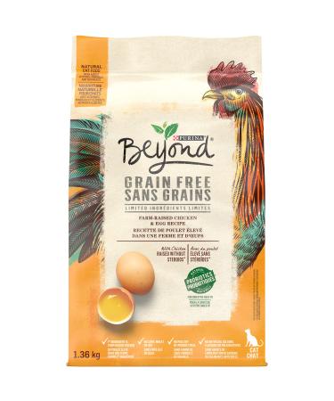 Beyond Grain Free Natural Dry Cat Food Farm-Raised Chicken & Egg - 1.36 kg Bag