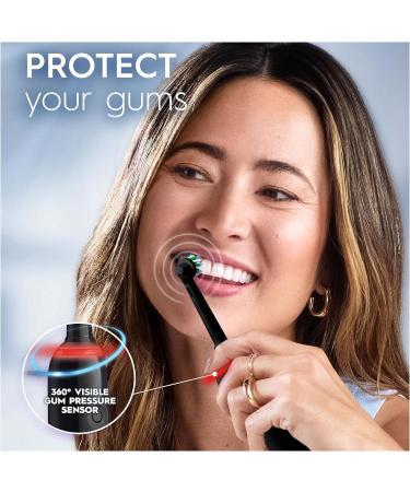 Oral-B Pro 3 Electric Toothbrush Gift Set - Cross Action Head & Mondrian Travel Case - 3 Modes for Teeth Whitening - 2 Pin UK Plug - Black Mondrian - Christmas Gifts for Women and Men - Buy Online on GoSupps.com