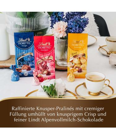 Lindt Fioretto Minis Zabaione - 115g | Milk Chocolate Truffles with Crispy Coating | Ideal Praline Gift for Chocolate Lovers - Buy Online on GoSupps.com
