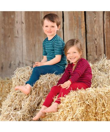 Kid's Organic Merino Wool Silk Thermal Shirt - 7-8 Years Natural - Buy Online on GoSupps.com