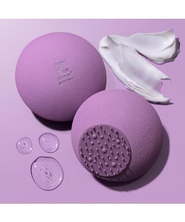 Real Techniques Miracle Skincare Sponge - Vegan Collagen Infused | Reusable Facial Sponge for Serums & Moisturizers | Purple, Vegan & Cruelty-Free | 1 Count - Buy Online on GoSupps.com