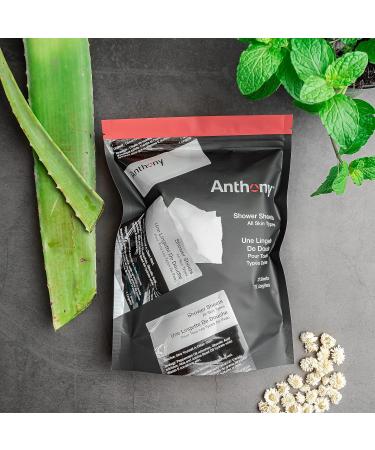 Anthony Shower Sheets 12 Single Pack Sheets Alcohol Free Deodorant 2.5 Fl Oz - Buy Online on GoSupps.com