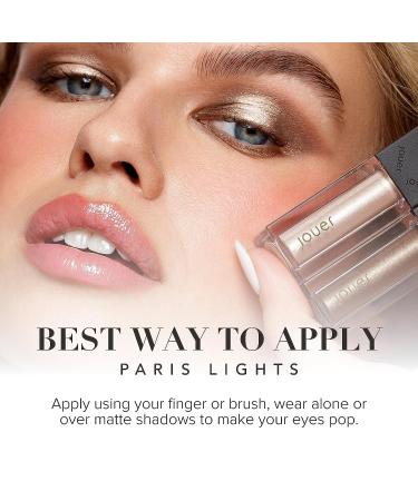 Jouer Paris Lights Eye Paints - Metallic Liquid Eyeshadow - Long Lasting, Crease-Proof Shimmer Cream - Lumiere 0.15 Fl Oz - Buy Online on GoSupps.com