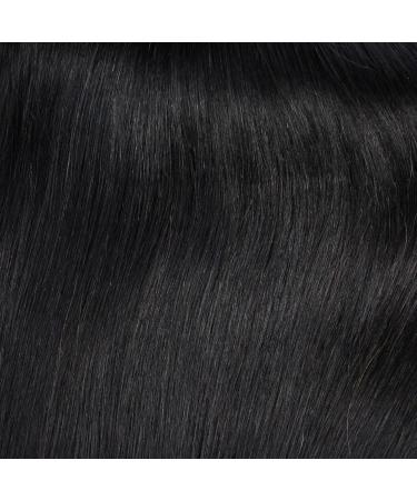 Hair2Heart 25x1g Real Hair Microring Loop Extensions 50cm - Straight #1B Natural Black - Premium Quality Hair Extensions for International Shipping - Buy Online on GoSupps.com