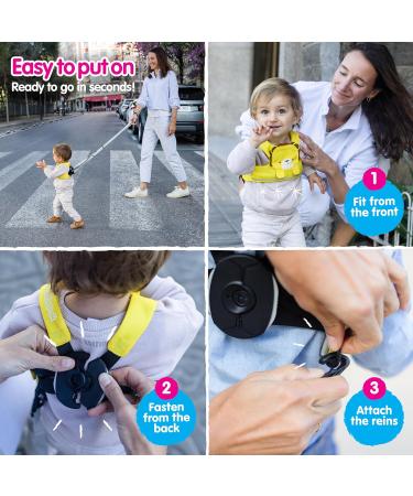 Trunki ToddlePak Leeroy Lion - Fuss-Free Baby Walking Reins | Toddler Safety Harness - Buy Online on GoSupps.com