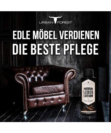 Leather Care Lotion for Sofas & Couches - Urban Forest 500ml | Mild Smooth Leather Care with Sponge - Buy Online on GoSupps.com