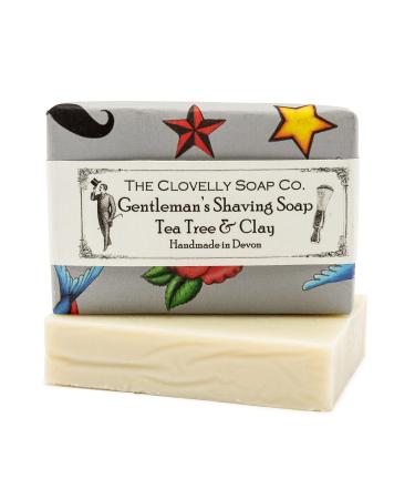 Clovelly Soap Co Natural Handmade Gentleman's Shaving Soap Bar for all Skin Types 100g
