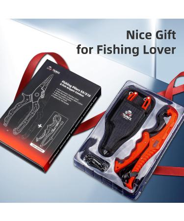RUNCL Fishing Plier  Fish Lip Gripper Kit  Fishing Remover Extractor  Multi-Function Fishing Tools for Saltwater  Freshwater  Ice Fishing  Premium Fishing Gifts for Men A: 8" Orange Plier Gripper Kit - Buy Online on GoSupps.com