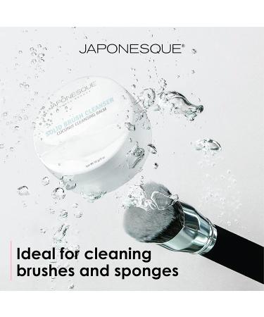 JAPONESQUE Makeup Brush and Sponge Cleanser Balm - Coconut Scented, Solid & Mess-Free - Travel Friendly - Buy Online on GoSupps.com