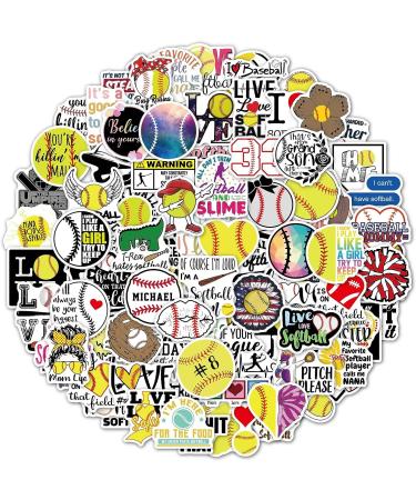 150 PCS Softball Stickers - Waterproof Vinyl Decals for Scrapbooking, Laptop, Water Bottles - Motivational Accessories for Teens Girls - Buy Online on GoSupps.com