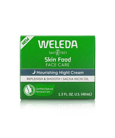 Weleda Skin Food Nourishing Night Cream 1.3 fl oz - Plant Rich Moisturizer with Sacha Inchi Oil, Cica & Squalane - Buy Online on GoSupps.com