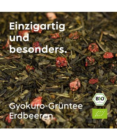 NOLA Bio Teemischung Endless Miracles - Bio Gyokuro Green Tea with Strawberries | Vegan 100% Natural Ingredients | Premium Quality International Shipping - Buy Online on GoSupps.com