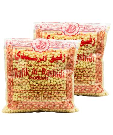 Al Rashidi - Moghrabieh Couscous Pearls - oriental natural couscous - Arabic whole wheat semolina 800 g (2 x 800 g)