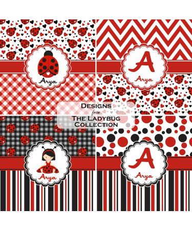 Personalized Ladybugs & Stripes Washcloth - Custom Baby Gift | YouCustomizeIt International Shipping - Buy Online on GoSupps.com