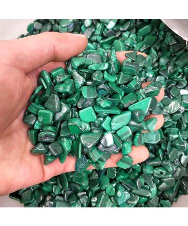 Crystal Natural Malachite Gravel Bulk Tumbled Stones Crystal Reiki Natural Stones and Minerals JZIGTDEM (Size : 500g) - Buy Online on GoSupps.com