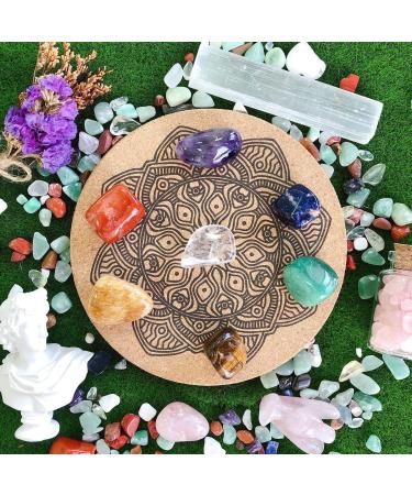 XIANNVXI 7 Chakra Natural Irregular Polished Tumbled Stones - Bulk Gemstones for Reiki Energy Healing - 100g - Buy Online on GoSupps.com