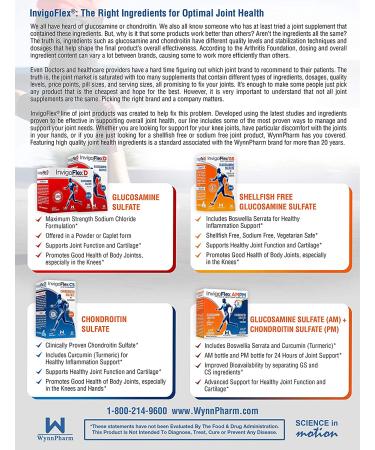 InvigoFlex GS - Glucosamine Sulfate with Boswellia Serrata - Premium Joint Pain Relief Supplement for Knees, Hands, Back, and Hips - Non-GMO, Gluten-Free, Shellfish-Free, Sodium-Free, Vegetarian Safe - Buy Online on GoSupps.com