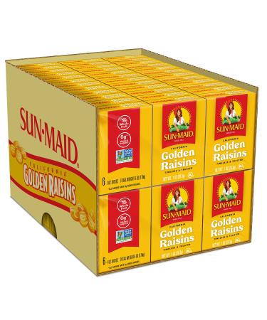 Sun-Maid California Golden Raisins Snack | 1 Ounce Boxes | Pack Of 72 | Whole Natural Dried Fruit | No Artificial Flavors | Non-GMO | Vegan And Vegetarian Friendly Golden Raisins 1 Ounce (Pack of 72) - Buy Online on GoSupps.com