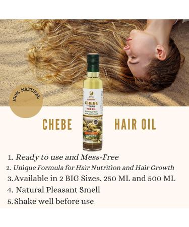 AMALICO Chebe Oil for Hair Growth - 100% Natural African Chebe Powder with Olive Oil, Ostrich Oil, and Essential Oil - 8.45 FL OZ - Buy Online on GoSupps.com
