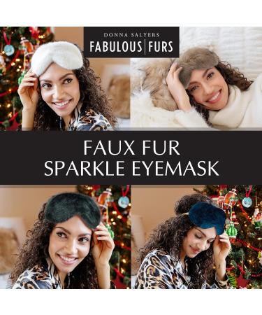 Donna Salyers' Fabulous-Furs Sparkle-Band Faux-Fur Eye Mask in Rose Mink - Women's Sleep Mask - Buy Online on GoSupps.com