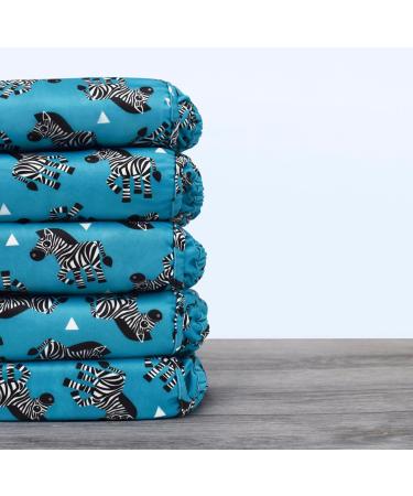 Bambino Mio Mioduo All-in-Two Cloth Diaper - Zebra Stripes Size 2 (9kg+) | Eco-Friendly Reusable International Shipping - Buy Online on GoSupps.com