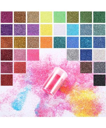 Buy Aokyom 36 Colors Glitter Powder Set - Ideal for Nail Art Crafts & Decorations | International Shipping Available - Buy Online on GoSupps.com