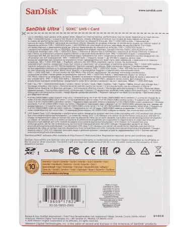 SanDisk 256GB Ultra SDXC UHS-I Memory Card - 100MB/s - C10 U1 - Full HD - SDSDUNR-256G-GN6IN - Buy Online on GoSupps.com