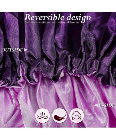 10 Pcs Satin Silk Bonnet for Women - Double Layer Reversible Large Sleeping Caps in 10 Colors - Buy Online on GoSupps.com