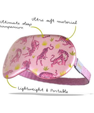 SMUG Satin Sleep Mask | Deep Dream Eye Mask for Women & Men | Nourishing & Dark Circle-Reducing | Pink Tiger - Buy Online on GoSupps.com