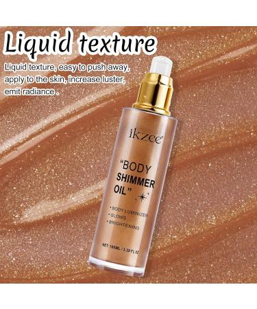 Body Shimmer Oil - Long Lasting Highlighter & Luminizer for Face & Body | Bronze & Glow | Shop Internationally - Buy Online on GoSupps.com