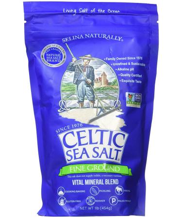 Light Grey Celtic Sea Salt 5lb Resealable Bag - Additive-Free, Perfect for Cooking & Fine Ground - Buy Online on GoSupps.com