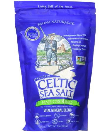 Celtic Sea Salt Fine Ground Vital Mineral Blend 1 lb (454 g)