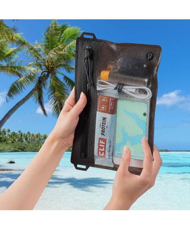 Nite Ize Runoff Waterproof Travel Pouch | TRU Zip, Touchscreen Friendly | 100% Waterproof Zipper | Perfect for Phone, Traveling, Outdoors - Charcoal, Medium - Buy Online on GoSupps.com