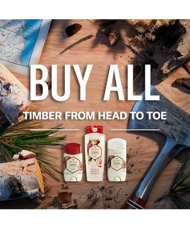 Old Spice Men's Antiperspirant & Deodorant Timber with Sandalwood 73g Timber with Sandalwood 1 count (Pack of 1) - Buy Online on GoSupps.com