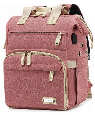 Knitting Bag Backpack,Yarn Storage Organizer Travel Crochet Bag with USB Charging Port,Large Capacity Yarn Storage Tote Bag Yarn Holder Case for Carrying Projects, Knitting Needles, Crochet Hooks Pink - Buy Online on GoSupps.com