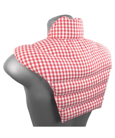 Neck horns HWS - neck + shoulders + back - cherry stone pillows - neck cushion heat cushion - 2 in 1 - warmth and cold possible - pillow cherry nucleus red -white cherry kernels