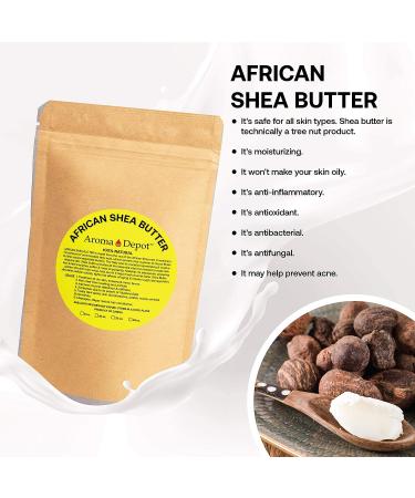 100% Pure Natural Unrefined African Shea Butter Raw 10 lb Block Ivory/White - Ideal for Dry Skin - Moisturizing Body, Hair, & Face - Grade A1 - 160 Ounce - Buy Online on GoSupps.com