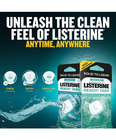 Listerine Ready! Tabs Soft Mint Chewable Tablets - 24 Count - Buy Online on GoSupps.com