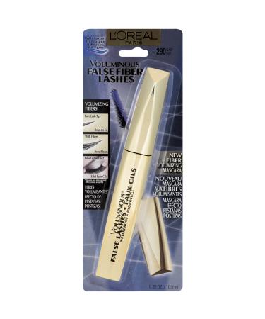 L'Oreal Paris Voluminous False Fiber Lashes Waterproof Mascara  290 Black  0.35 Fluid Ounce