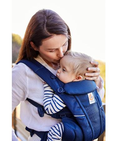 Ergobaby Omni Breeze Baby Carrier for Newborns | 4 Positions SoftFlex Mesh Up to 20kg - Midnight Blue - Buy Online on GoSupps.com