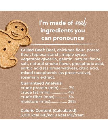 Buddy Biscuits Grain-Free Dog Treats - Soft Grilled Beef (5oz) | Healthy, USA-Made, No Wheat, Corn, or Soy - Buy Online on GoSupps.com
